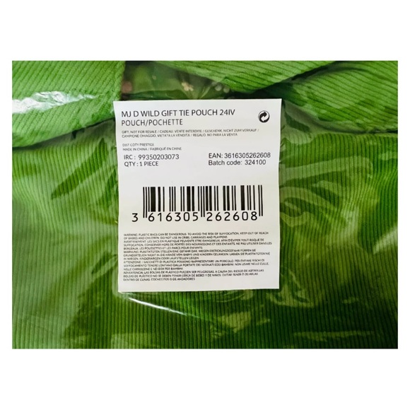 MARC JACOBS Daisy Wild Reversible Green/Pink Corduroy Tie Bag - 11 x 8 x… - Picture 6 of 6